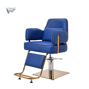 Tabouret de Salon pour coiffeur, chaise à 1 pièce, de couleur bleue, à style pour Salon - Product Image 1