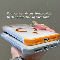 Coque de téléphone magnétique sans bordure pour iPhone 17 Air 16 Plus 15 14 Pro 13 Pro Max 12, protection intégrale des quatre coins