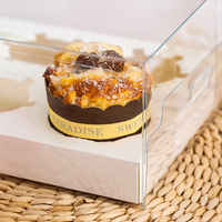Paquet de 6 boîtes à cupcakes pour muffins sucrés en carton blanc léger vente en gros