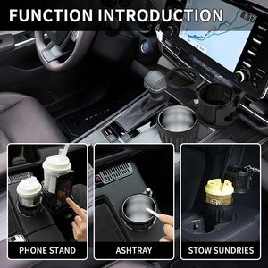 ที่วางแก้วในรถยนต์ยี่ห้อ OEM สำหรับใส่กาแฟและเครื่องดื่ม รักษาอุณหภูมิร้อน-เย็น พร้อมที่จัดเก็บของในรถยนต์ ปรับหมุนได้ 360 องศา พร้อมที่วางโทรศัพท์ - Product Image 4