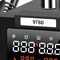 Station de Retravail à Air Chaud SMD 2-en-1 avec Double Affichage Numérique LED pour Réparation de PCB et LED