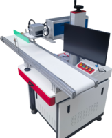 Machine de marquage laser CO2 en ligne à positionnement visuel pour carton, sacs PET et PP, date, lot, code QR