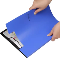 Gran oferta de accesorios de oficina, archivo A4 de enfermería, caja de archivo A4 de plástico, portapapeles con caja de archivo de almacenamiento, carpeta organizadora