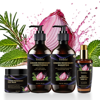 Produk krim Anti rambut rontok, Label pribadi organik perawatan rambut Set pertumbuhan bawang pelembab Biotin perbaikan sampo produk krim rambut rontok