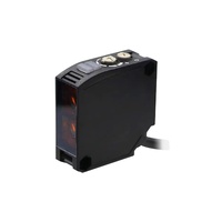 Sensor Fotoelektrik Output Relay Jarak Deteksi 30cm 10-30V DC Respon 1ms Housing ABS Pemasangan Rata Kabel PVC