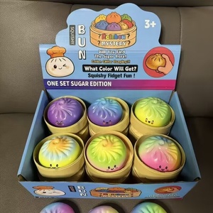 Jouets Squishy CZ en forme de boulette et de pain vapeur, en PU à rebond lent, jouet sensoriel de décompression, 14+ Unisexe, très populaire sur TikTok - Product Image 2