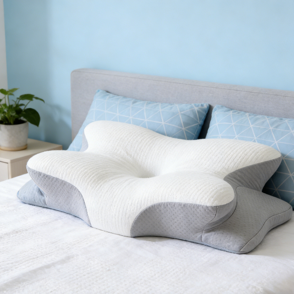 Cooling Gel Memory Foam Pillow – King Size Neck Support Pillow with Washable 200TC Cover - View 2
