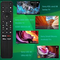 Télécommande vocale compatible avec les téléviseurs intelligents : Utilisable pour Sony Bravia OLED 4K 8K Ultra HD (2019-2025)