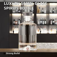 Flacons de parfum cylindriques en verre vides de luxe personnalisés 30ml/50ml/100ml avec bouchon doré/argenté et pulvérisateur à pompe en bois poli
