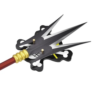 Réplica de Espada de Anime de una Pieza de 190 cm, Espada de Metal Completo de 440ss, Arma Tridente de Charlotte <span class=keywords><strong>Katakuri</strong></span> para Cosplay - Product Image 4