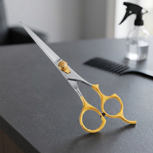 กรรไกรตัดผมมืออาชีพ สแตนเลสสตีล ปลายคม สำหรับคนถนัดขวา ด้ามยาว - Product Image 3