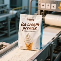 Commerciële ijspoedermix voor softijs, makkelijk te bereiden, romige smaak, lange houdbaarheid