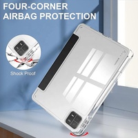 Funda para Xiaomi Pad 6 y Xiaomi Pad 6 Pro Y-Fold de 11 Pulgadas 2023 con Soporte para Lápiz, Carcasa Protectora Rígida Transparente