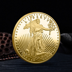 Estilo antiguo EE. UU. Estatua DE LA LIBERTAD moneda conmemorativa Metal 3D relieve en relieve 40mm moneda oro plata recuerdo insignia - Product Image 6