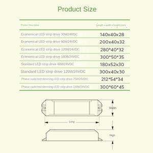 Philips 220 a 24V Transformador Balasto 30W 60W 120W Lámpara de bajo voltaje Correa Dispositivo de control de potencia de accionamiento especial - Product Image 3