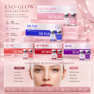 Ampolla de Exosomas Exo-Glow 100mg, Sérum Facial Antienvejecimiento, Empaque Personalizado OEM, Marca Privada - Product Image 4