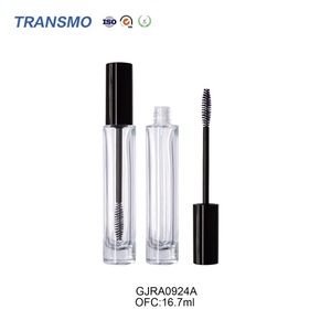 Tube en plastique à bouchon à vis vide pour mascara de forme ronde et eye-liner en verre pour cosmétiques - Product Image 1