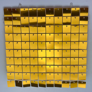 Fondo de Pared con Brillo Champán, Panel de Lentejuelas 3D, Fondo de Pared Artístico, Tela de Fondo para Bodas, Cumpleaños y Fiestas - Product Image 5