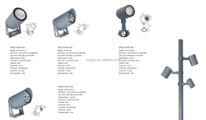 Đánh dấu nơi vận chuyển Trung tâm LED bài Top ánh sáng Nhôm Cơ thể AC Power IP65 cố định cực cho nghệ thuật xây dựng cảnh quan chiếu sáng - Product Image 2
