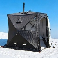 Tente de sauna extérieure portable à une porte et cinq coins, pour toutes les saisons, pêche sur glace, sauna vapeur, bain aux herbes, tente de vapeur humide