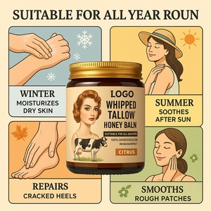 T cpnp GMP cấp giấy chứng nhận hữu cơ thịt bò mỡ động vật Balm Mặt Kem <span class=keywords><strong>Lotion</strong></span> Whipped mật ong bơ da nhạy cảm dưỡng ẩm - Product Image 2