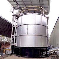 Réservoir de Fermentation Wanfeng SUS304+Q235B+Peinture d'habillage 380V, Fonctionnement Stable 24/7, pour la Fermentation du Fumier
