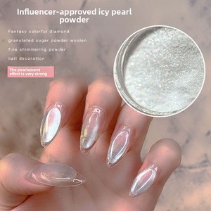 Polvere Fine Magica Effetto Specchio Glitter Perlescente Traslucido in PET Stile Fatato per Nail Art Transfrontaliero - Product Image 1