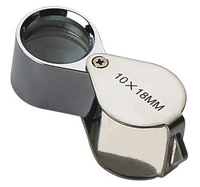 Loupe de bijoutier 10x 18 mm pour tester les diamants et les pierres précieuses, inspection de bijoux BM-MG6037