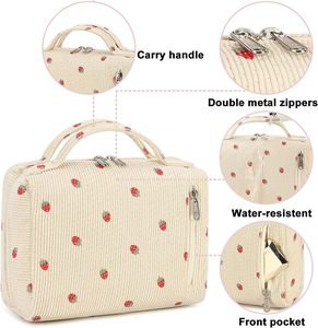 Bolsa de maquillaje de silicona de moda de tamaño pequeño portátil, neceser impermeable con logotipo personalizado, bolso de viaje para mujer, bolsa de cosméticos para compras - Product Image 4