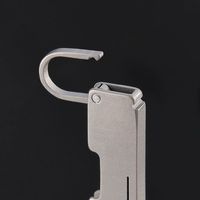 Mini couteau pliant en alliage de titane, porte-clés de poche, couteau de camping en plein air, couteau EDC