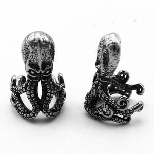 yunnique Octopus <b>Cuff</b> <b>Earrings</b> Stainless Steel Animal Design For Men And Women Fashion Jewelry - Product Image 3