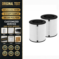 LEVOIT Set Filter pengganti pemurni udara H133, bahan karbon aktif 2 pak putih Manual