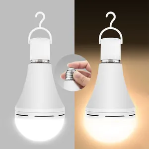Hot Sale E26 E27 Rechargeable Lamp Emergency Bulb Saving Energy 12W 15W Dual Use 1200mah Rechargeable Emergency Lamp