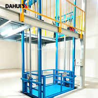Ascenseur de fret électrique hydraulique personnalisable 2T-5T avec garde-corps en treillis galvanisé certifié CE/ISO, multi-tension (110-380V)