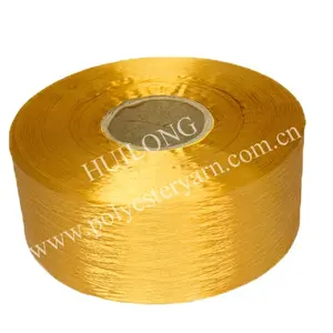 Süper parlak polyester altın rengi 96/ 96F FDY iplik