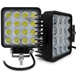 Dahua atv utv âmbar branco 4 polegadas, caminhão de motocicleta, estroboscópico, mini 3 lados, luz de trabalho led