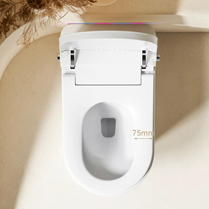 Led màu thông minh một mảnh nhà vệ sinh CHẬU VỆ SINH được xây dựng trong hương thơm bằng giọng nói điều khiển từ xa S-trap thoát nước nhà phòng tắm thiết bị vệ sinh - Product Image 2