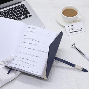 2026 tùy chỉnh máy tính xách tay A5 da kế hoạch trong ba thư mục với Hasp - Product Image 6