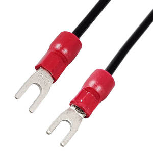 Conector de terminal tipo U aislado M3, terminal de crimpado en forma de U, conectores de cable, arnés - Product Image 1