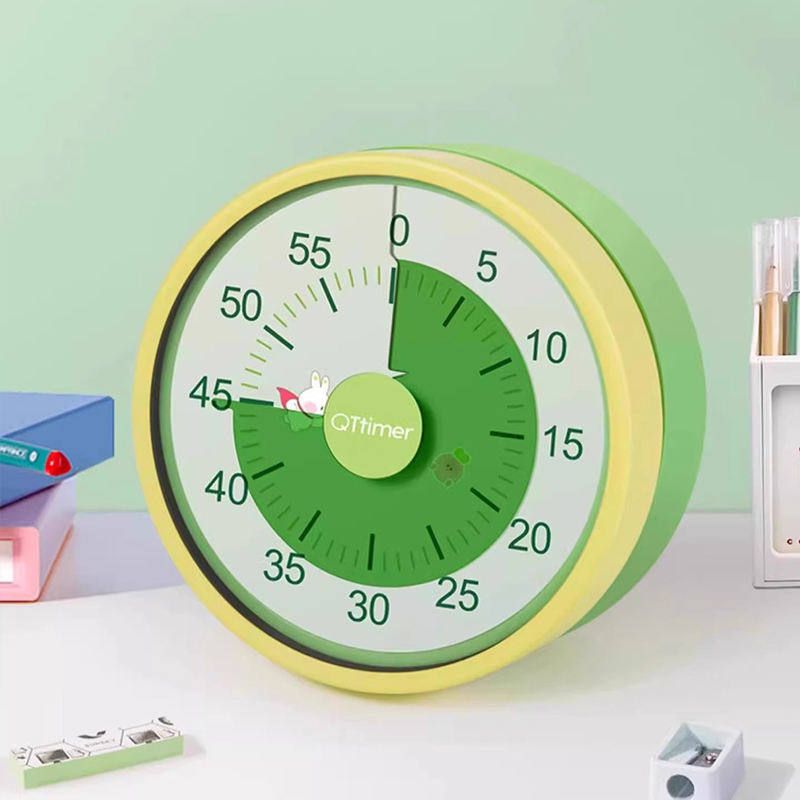 KidsFriendly 60 Minute Round Shape Plastic Mechanical Countdown Timer with Alarm for Kitchen Use