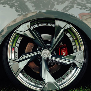 Nouvelles jantes XINLAI personnalisées en chrome poli, forgées en deux parties, à rayons multiples, pour M4/M5 Audi et Jeep - Product Image 1