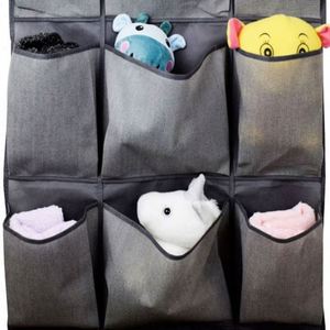 Hot Selling 5-Tier <b>Large</b> Pocket Over the Door Shoe Organizer Fabric with 4 Strong Metal Door Hooks <b>Set</b> of Door Storage Solution - Product Image 6