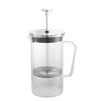 Cafetière expresso anti-explosion 1000 ml – Idéale pour les pauses café au bureau, les rituels du thé de l'après-midi – Logo personnalisé – Presse française