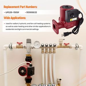 ปั๊มน้ำหมุนเวียน Talspity 115V 1/2HP 3 สปีด สแตนเลส สำหรับระบบทำความร้อนและความเย็น - Product Image 2