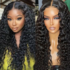 Pelucas delanteras de encaje peruano prearrancado brasileño crudo 13x6 para mujeres negras cabello humano cuerpo onda profunda Hd pelucas frontales de encaje vendedor - Product Image 4