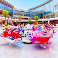 Avion électrique d'attraction pour enfants Plaza, 6/8 places, attraction de fête foraine, avion rotatif à levage et abaissement avec lumières LED à vendre