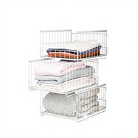Organisateur de placard, étagère de style tiroir, séparateur de garde-robe, support pour le rangement des vêtements, organisation de l'espace intérieur de l'armoire
