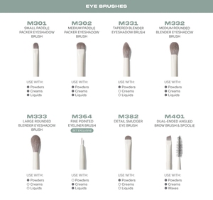 MORPH Ensemble de pinceaux de maquillage des yeux professionnels de luxe faits à la main avec poignées en bois 6 pièces pinceaux synthétiques végétaliens pour le visage et le mascara - Product Image 5