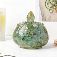 Bol en pierre naturelle éclatée, récipient à bijoux, lotus de guérison, pot d'améthyste démagnétisant et purifiant pour la maison
