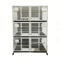 Cage à perroquets facile à nettoyer, personnalisable, pour l'élevage d'oiseaux, grande cage à oiseaux, structure stable, cage à oiseaux, Jaulas Para Pajaros